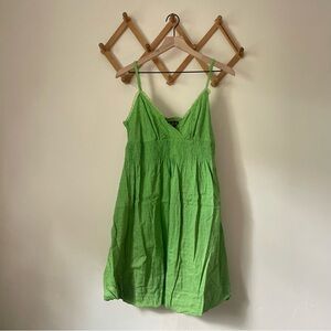NWT Green Babydoll Dress